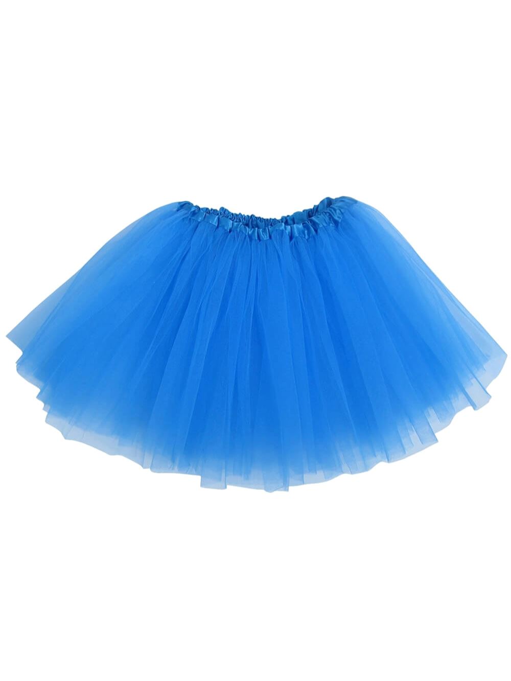 Neon Blue Tutu Skirt for Girls – 3-Layer Tulle Ballet, Dance, and Dress-Up Costume Skirt - Sydney So Sweet