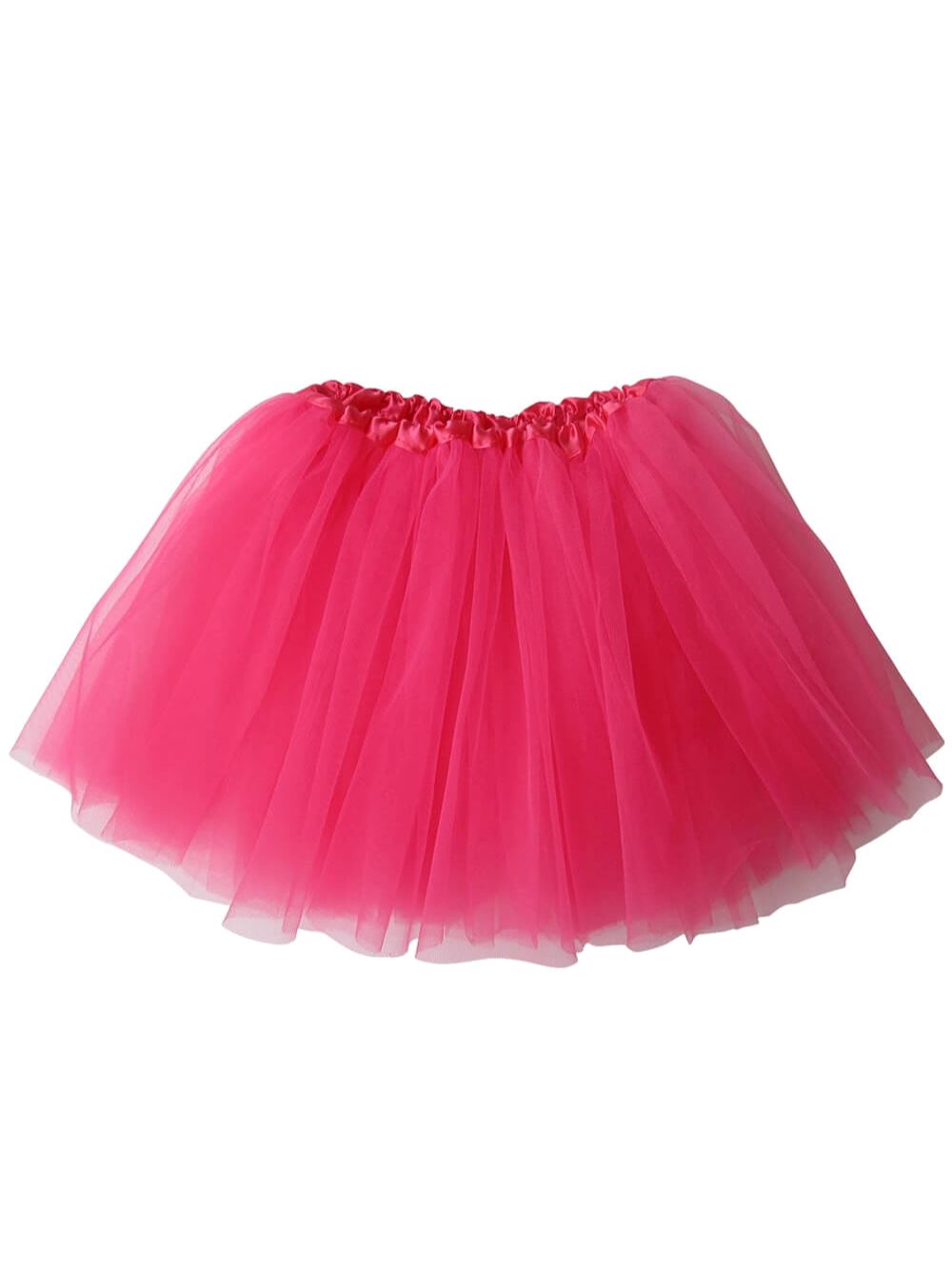 Neon Pink Tutu Skirt for Girls – 3-Layer Tulle Ballet, Dance, and Dress-Up Costume Skirt - Sydney So Sweet