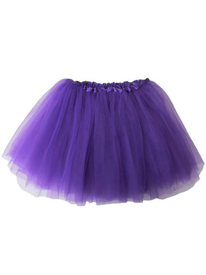 Purple Tutu Skirt - Kids Size 3-Layer Tulle Basic Ballet Dance Costume Tutus for Girls - Sydney So Sweet