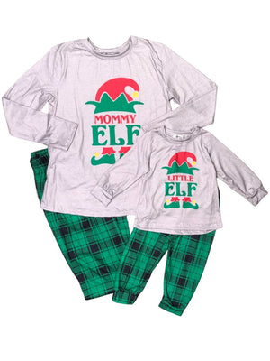 Mommy and Me - Mommy & Little Elf Plaid Matching Christmas Pajamas - Sydney So Sweet