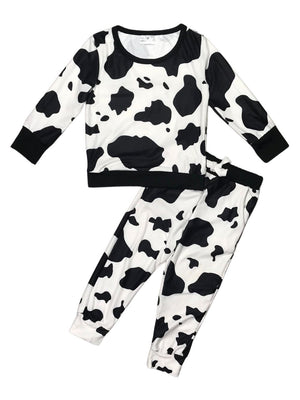 Mommy and Me Matching - Cow Print Lounge Set - Sydney So Sweet