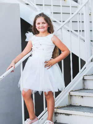 White Magical Unicorn Costume Deluxe Halloween Dress Up for Girls, Toddler - Sydney So Sweet