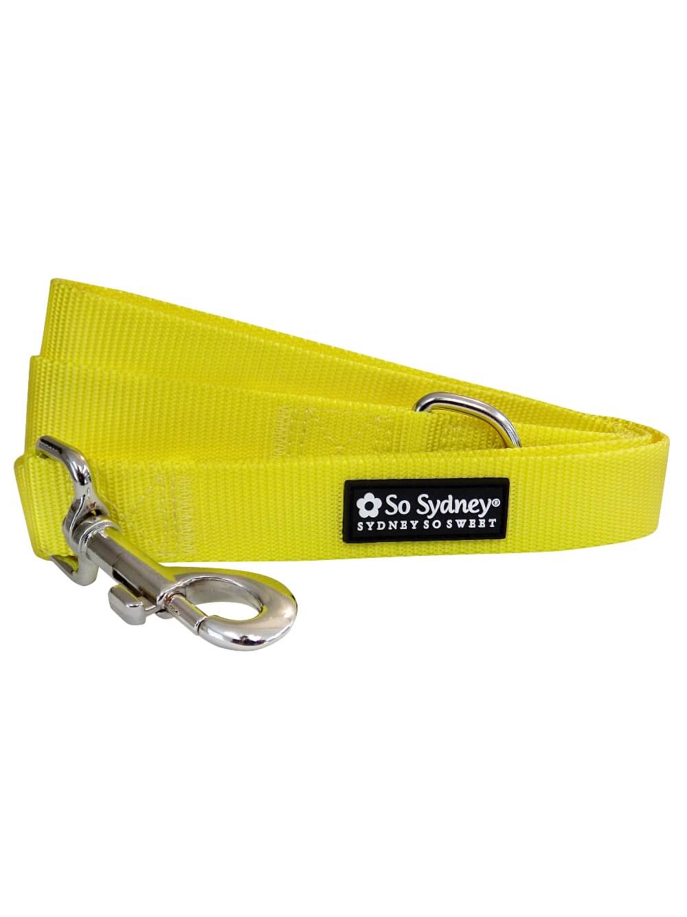 Yellow Basic Nylon Dog Leash for Small, Medium, or Large Dogs - Sydney So Sweet