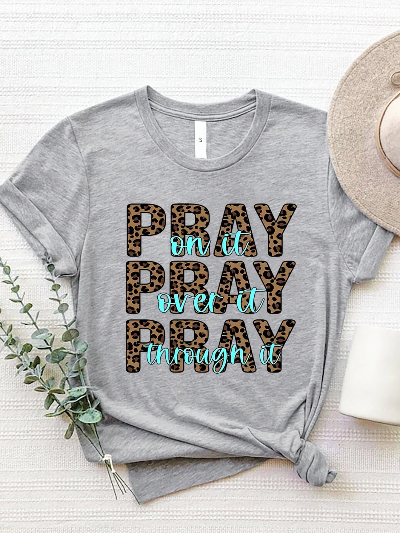 Pray Pray Pray Women's Graphic Short Sleeve T-Shirt - Sydney So Sweet