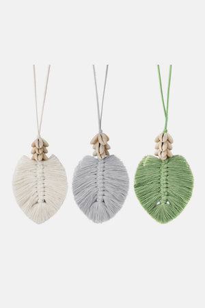 Leaf Macrame Pendant Necklace - Sydney So Sweet