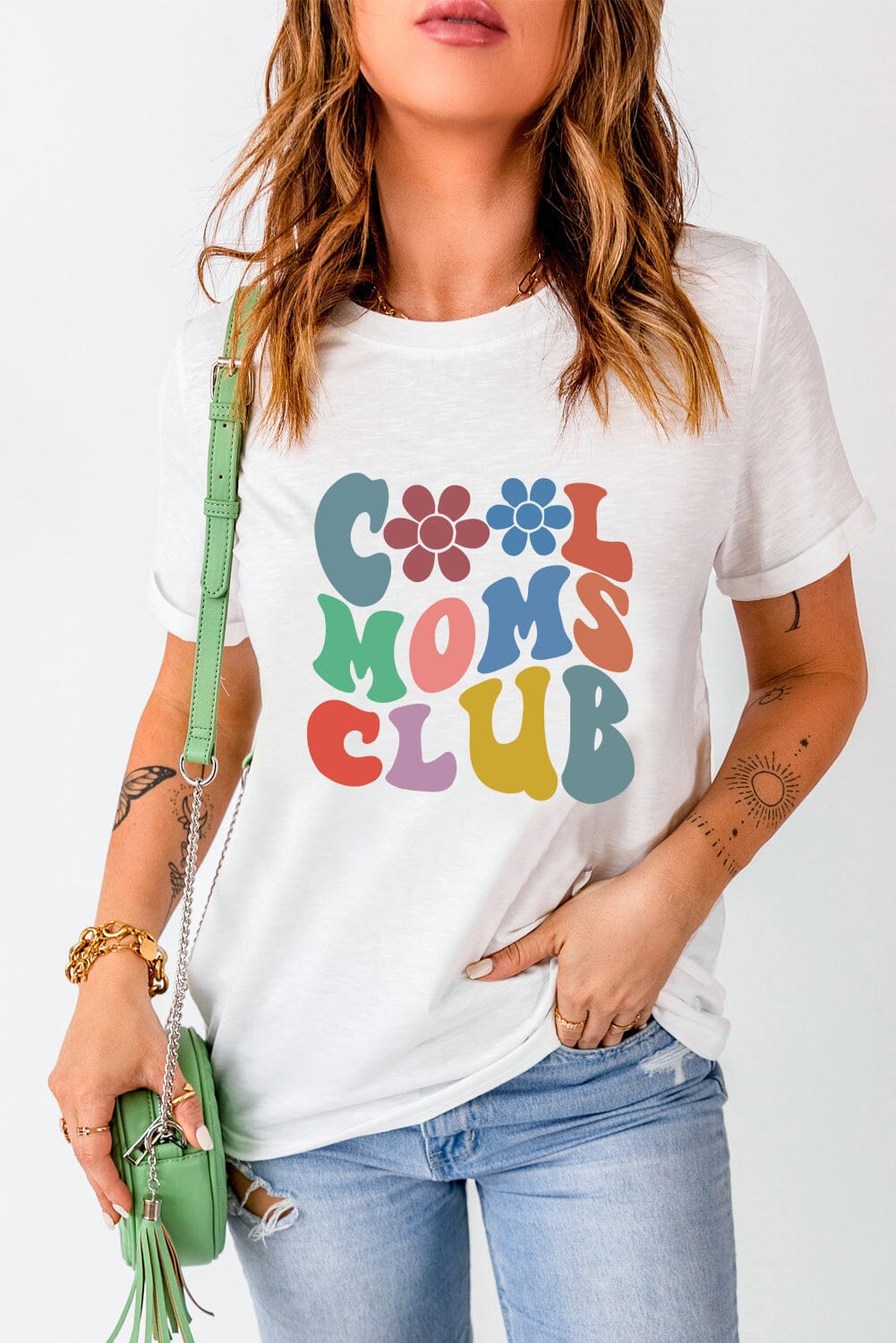 COOL MOMS CLUB Round Neck Short Sleeve T-Shirt - Sydney So Sweet