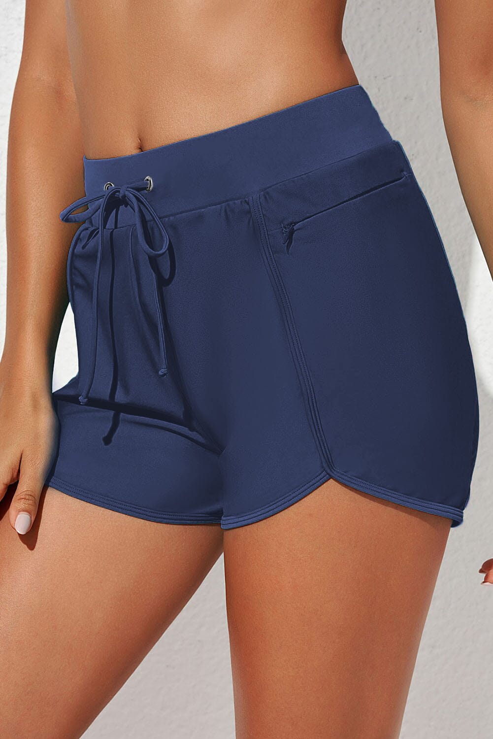 Drawstring Waist Swim Shorts - Sydney So Sweet