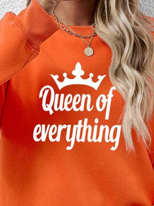 QUEEN OF EVERYTHING Round Neck Sweatshirt - Sydney So Sweet