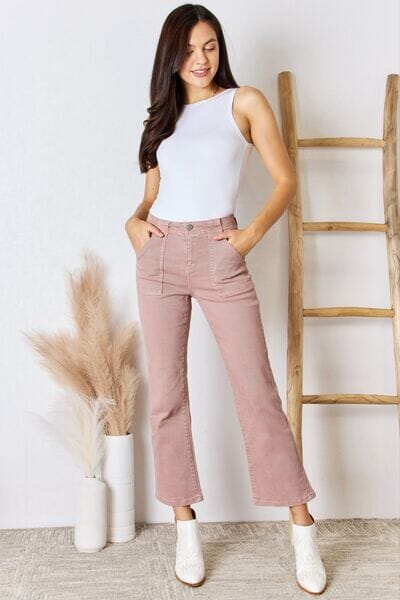 RISEN Full Size High Rise Ankle Flare Jeans - Sydney So Sweet