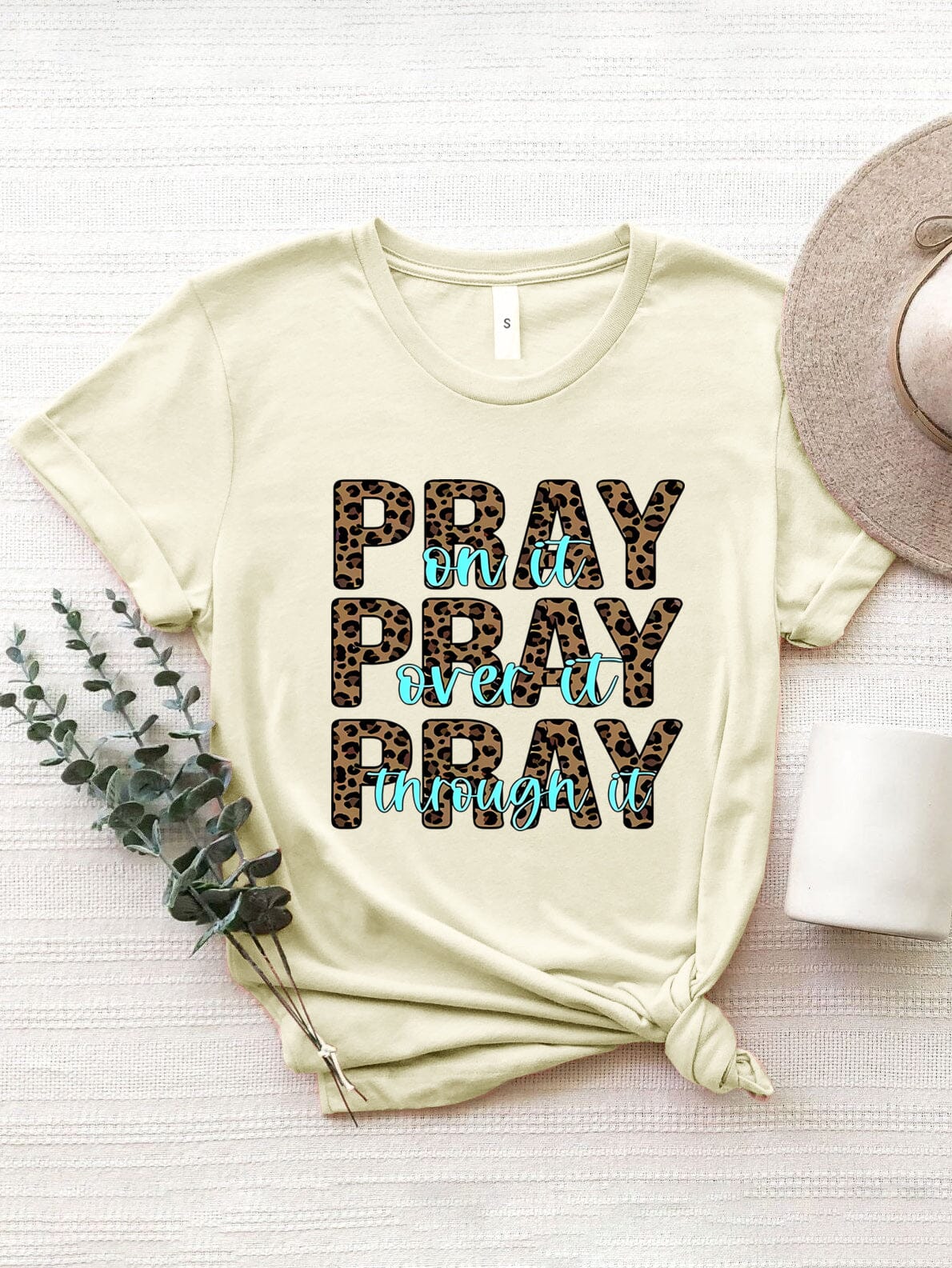 Pray Pray Pray Women's Graphic Short Sleeve T-Shirt - Sydney So Sweet