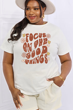 FOCUS ON THE GOOD THINGS Graphic Cotton Tee - Sydney So Sweet