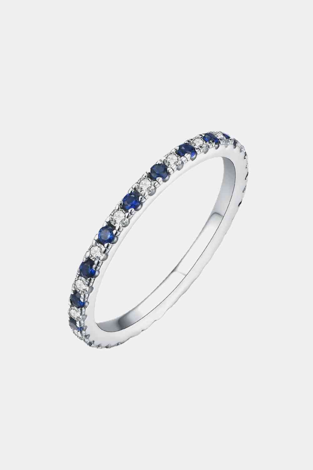 Moissanite Lab-Grown Sapphire Ring - Sydney So Sweet