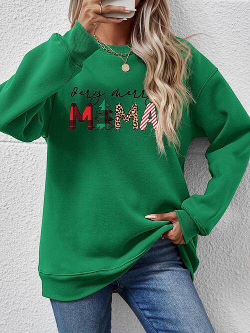 Very Merry Mama Long Sleeve Graphic Sweatshirt - Sydney So Sweet