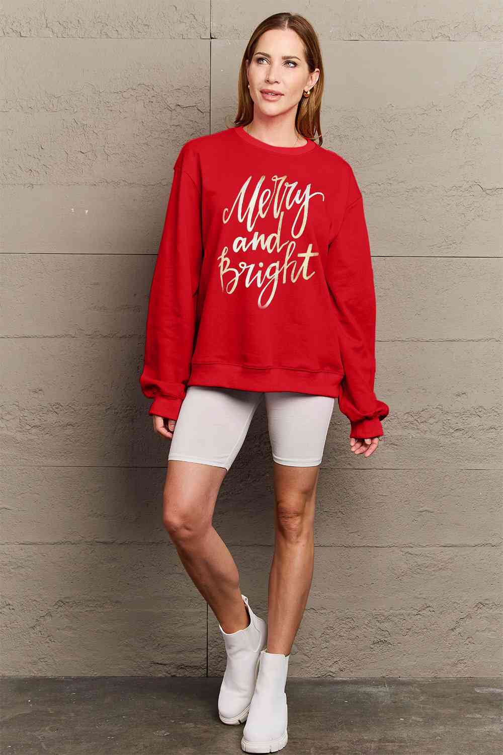 MERRY AND BRIGHT Graphic Sweatshirt - Sydney So Sweet