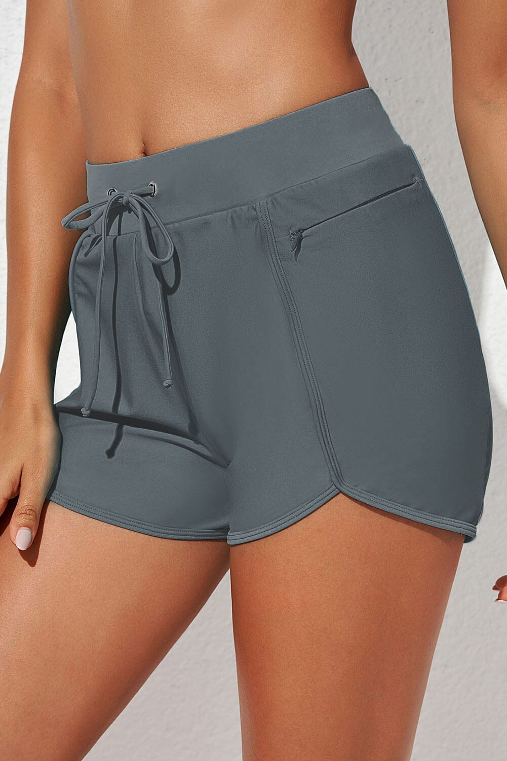 Drawstring Waist Swim Shorts - Sydney So Sweet