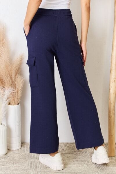 RISEN Drawstring Relaxed Cargo Wide Leg Pants - Sydney So Sweet