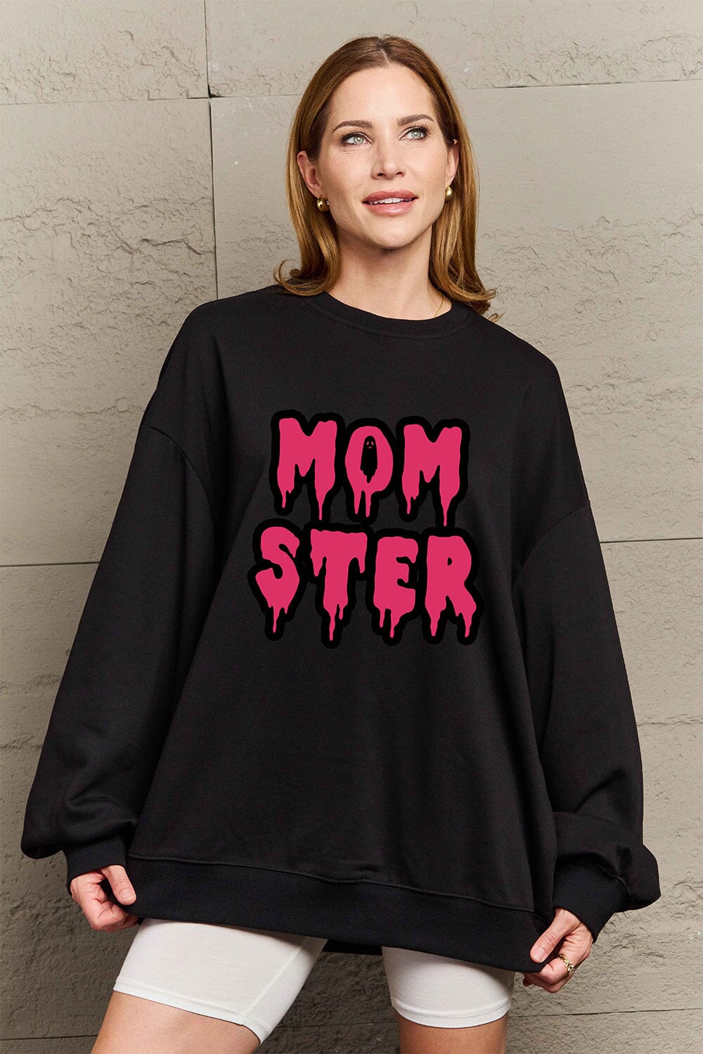 Simply Love Full Size MOM STER Graphic Sweatshirt - Sydney So Sweet