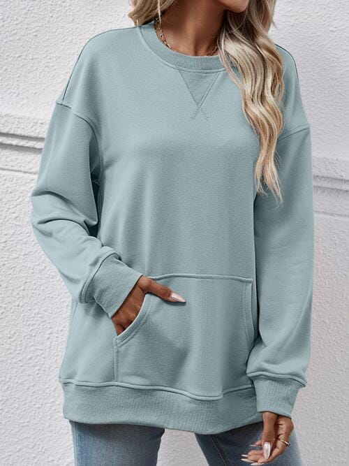 Long Sleeve Pocket Sweatshirt - Sydney So Sweet