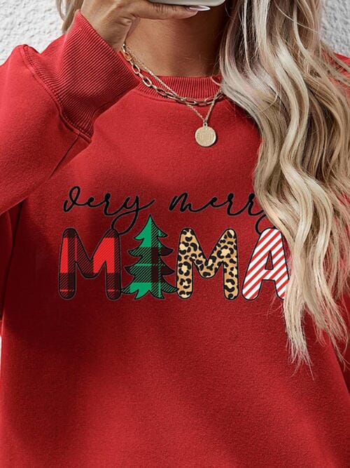 Very Merry Mama Long Sleeve Graphic Sweatshirt - Sydney So Sweet