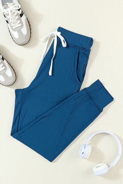 Drawstring Joggers with Pockets - Sydney So Sweet