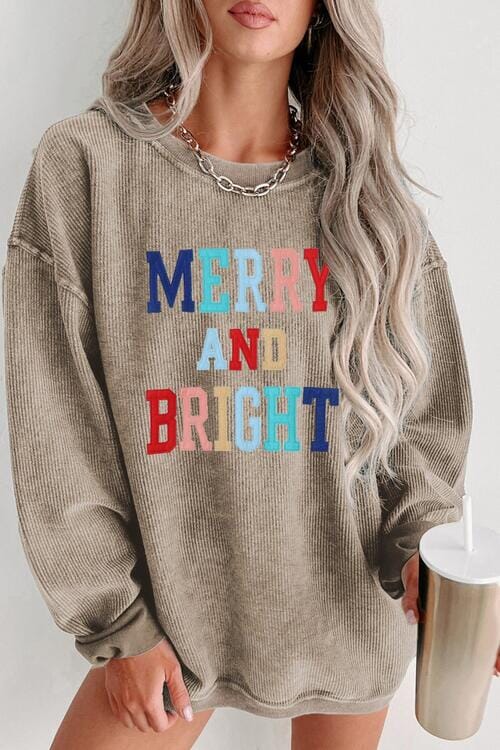 MERRY AND BRIGHT Graphic Sweatshirt - Sydney So Sweet