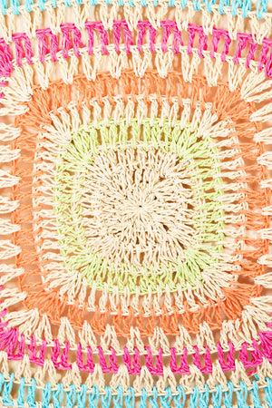 Fame Rainbow Crochet Knit Tote Bag - Sydney So Sweet