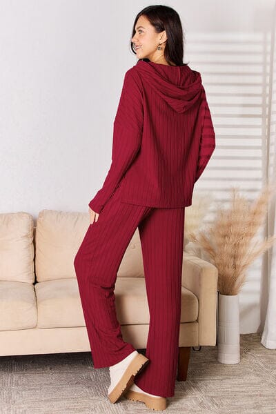 Mix & Match Color Set - 1 pocket Red Top & Black Pants Style # MX01SET