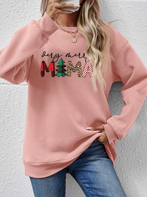 Very Merry Mama Long Sleeve Graphic Sweatshirt - Sydney So Sweet