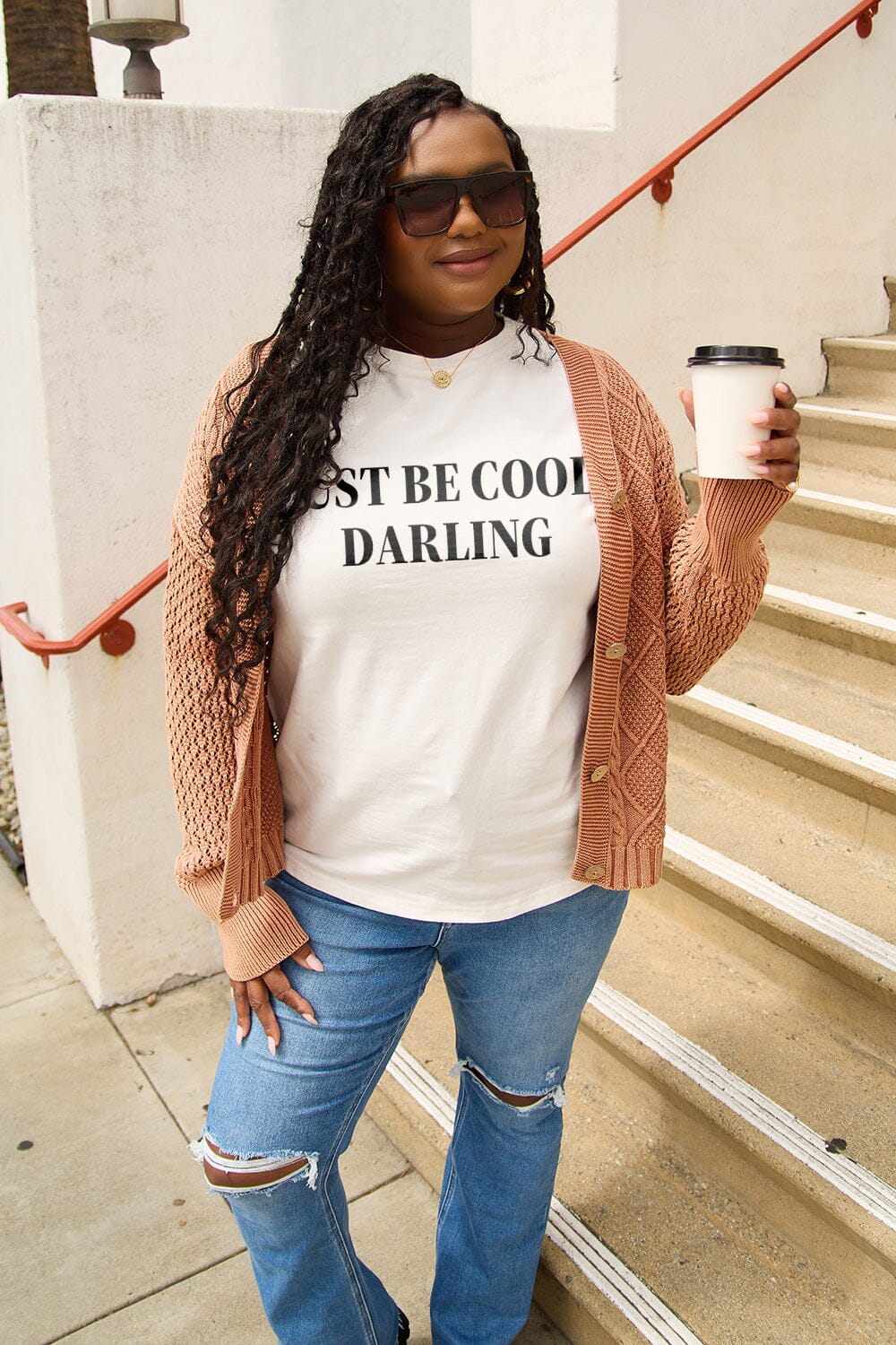 JUST BE COOL DARLING Short Sleeve T-Shirt - Sydney So Sweet