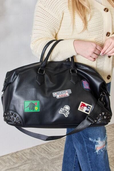 Rivet Detail Patch Handbag - Sydney So Sweet