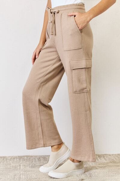 RISEN High Waist Cargo Wide Leg Pants - Sydney So Sweet