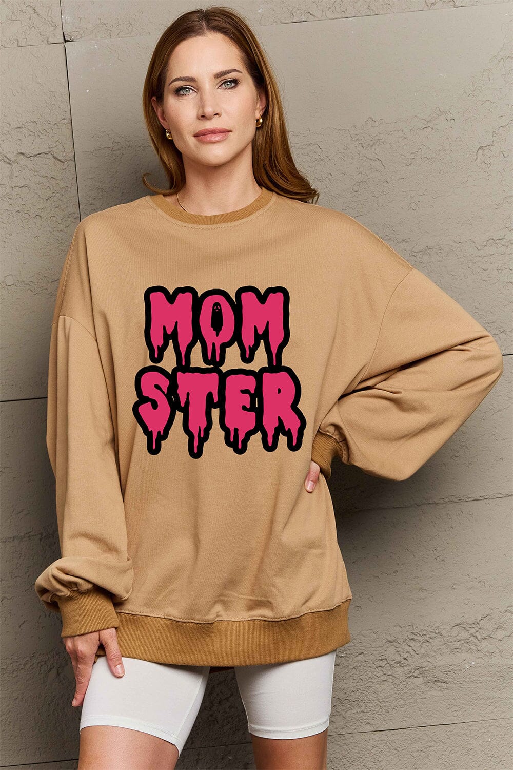 Simply Love Full Size MOM STER Graphic Sweatshirt - Sydney So Sweet