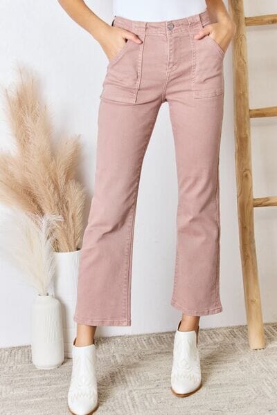 RISEN Full Size High Rise Ankle Flare Jeans - Sydney So Sweet