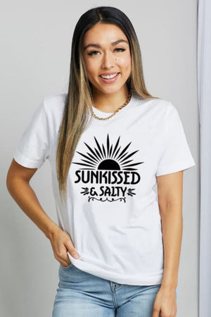 SUNKISSED & SALTY Graphic Cotton T-Shirt - Sydney So Sweet
