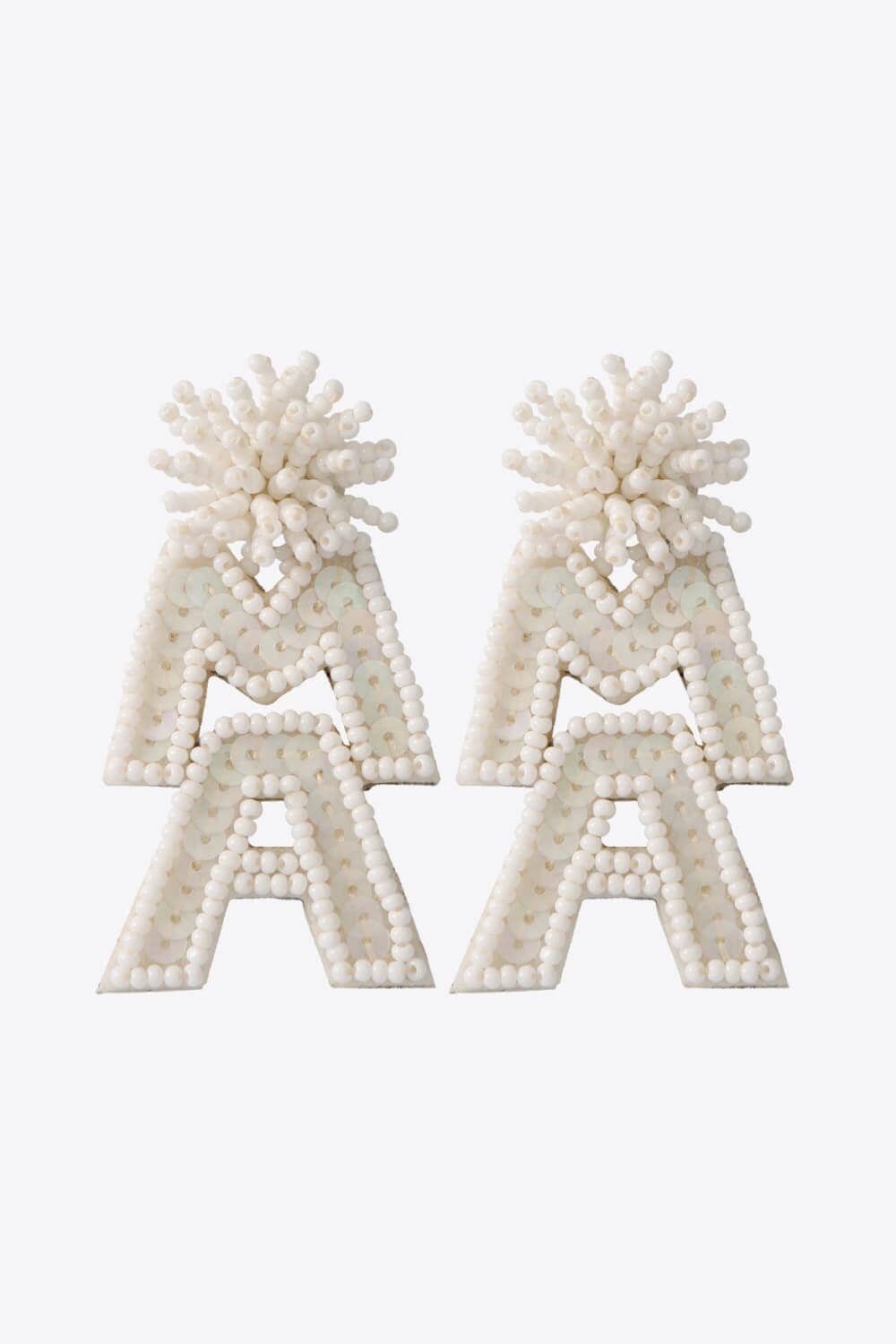 MAMA Beaded Dangle Earrings - Sydney So Sweet