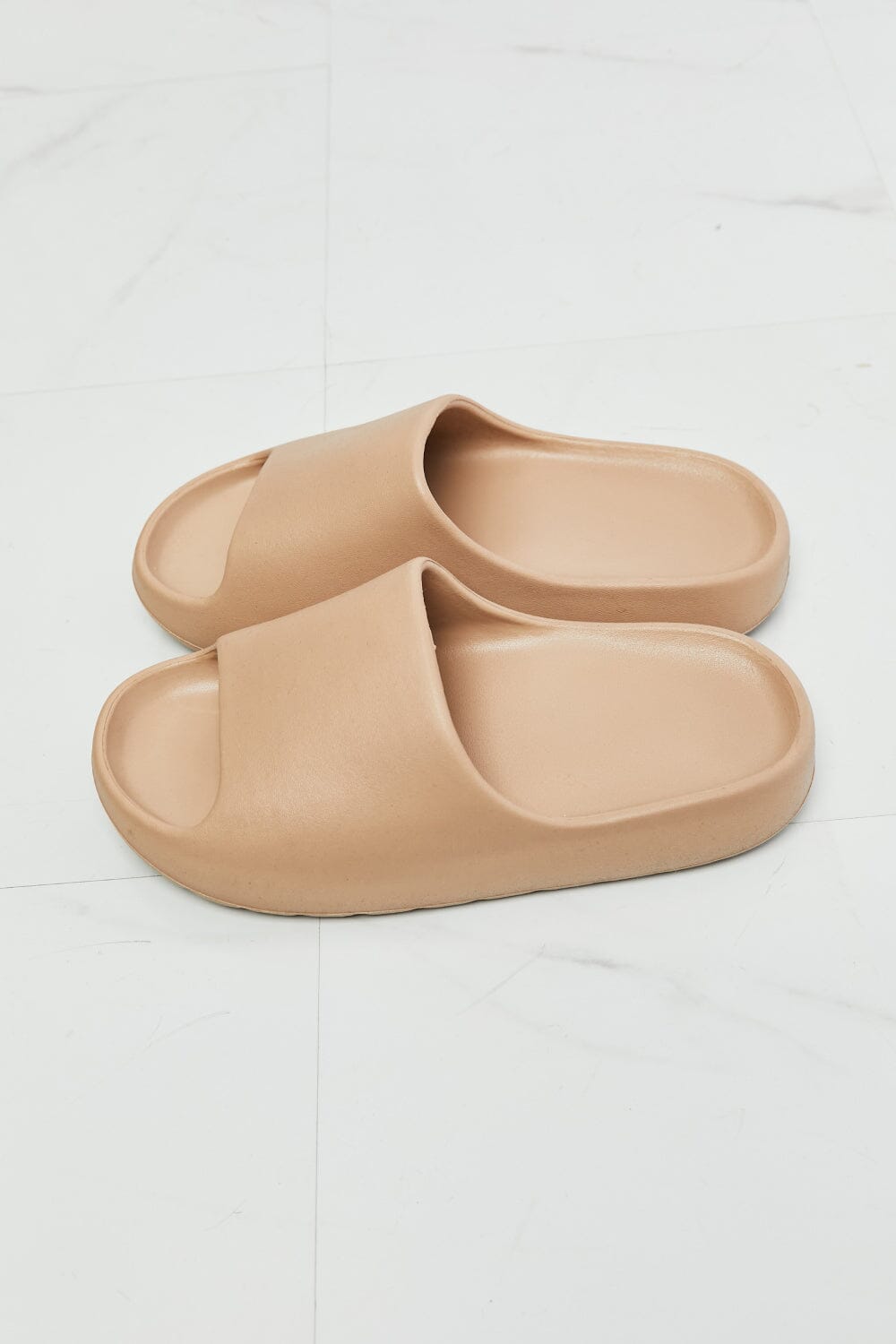 In My Comfort Zone Slides in Beige - Sydney So Sweet