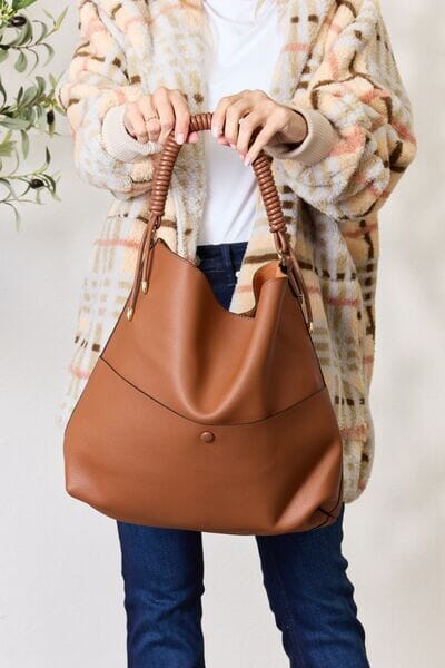 Vegan Leather Handbag with Pouch - Sydney So Sweet