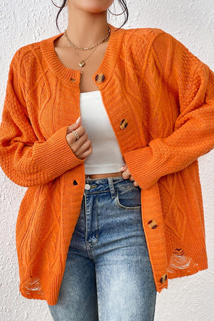 Cable Knit Fall Cardigan - Sydney So Sweet