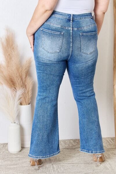 RISEN Full Size High Rise Ankle Flare Jeans - Sydney So Sweet