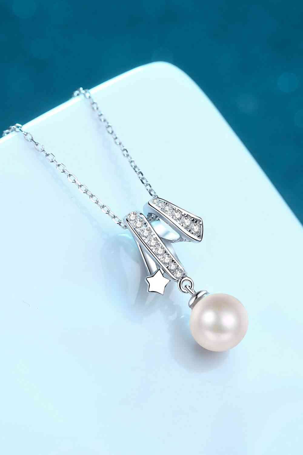 Give You A Chance Pearl Pendant Chain Necklace - Sydney So Sweet