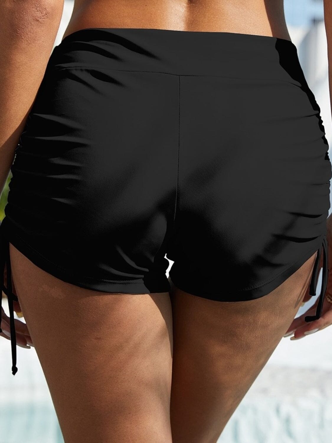 Drawstring Mid-Rise Waist Swim Shorts - Sydney So Sweet