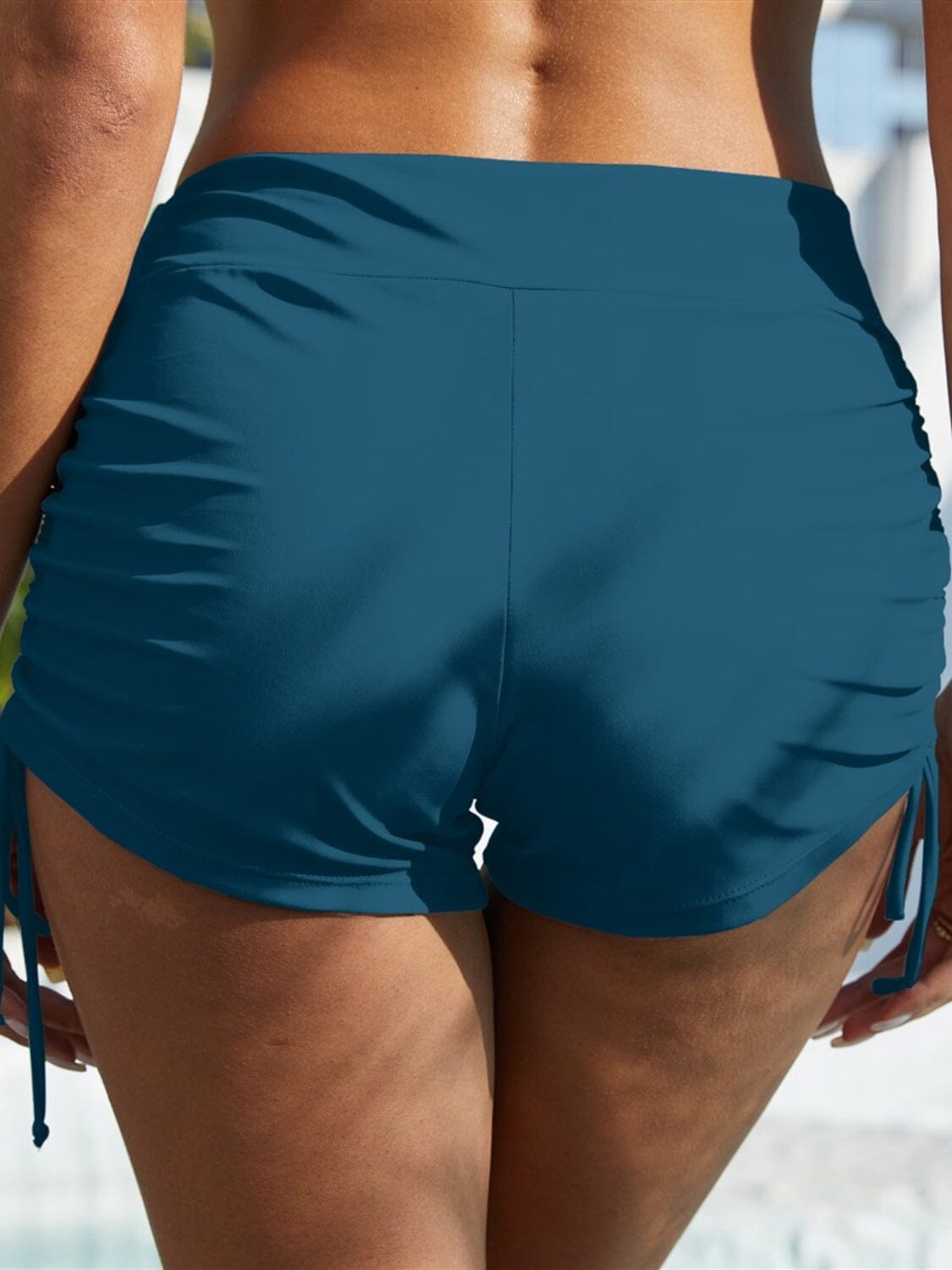 Drawstring Mid-Rise Waist Swim Shorts - Sydney So Sweet