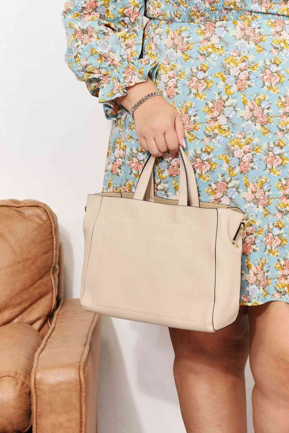 Medium PU Leather Handbag - Sydney So Sweet