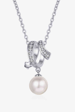 Give You A Chance Pearl Pendant Chain Necklace - Sydney So Sweet