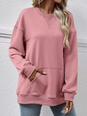 Long Sleeve Pocket Sweatshirt - Sydney So Sweet