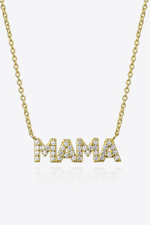 MAMA Zircon 925 Sterling Silver Necklace - Sydney So Sweet