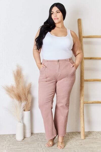 RISEN Full Size High Rise Ankle Flare Jeans - Sydney So Sweet