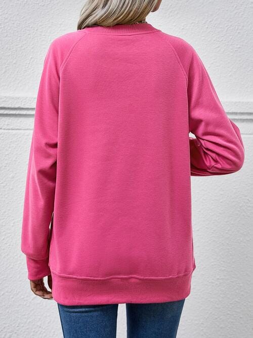 Round Neck Long Sleeve Sweatshirt - Sydney So Sweet