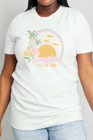 SUNSHINE ALL THE TIME Graphic Cotton Tee - Sydney So Sweet