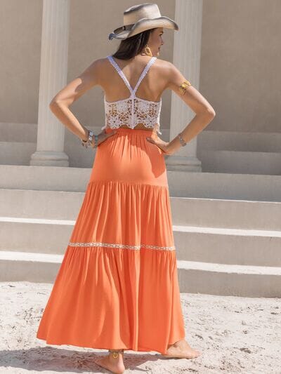 High Waist Maxi Tiered Skirt - Sydney So Sweet